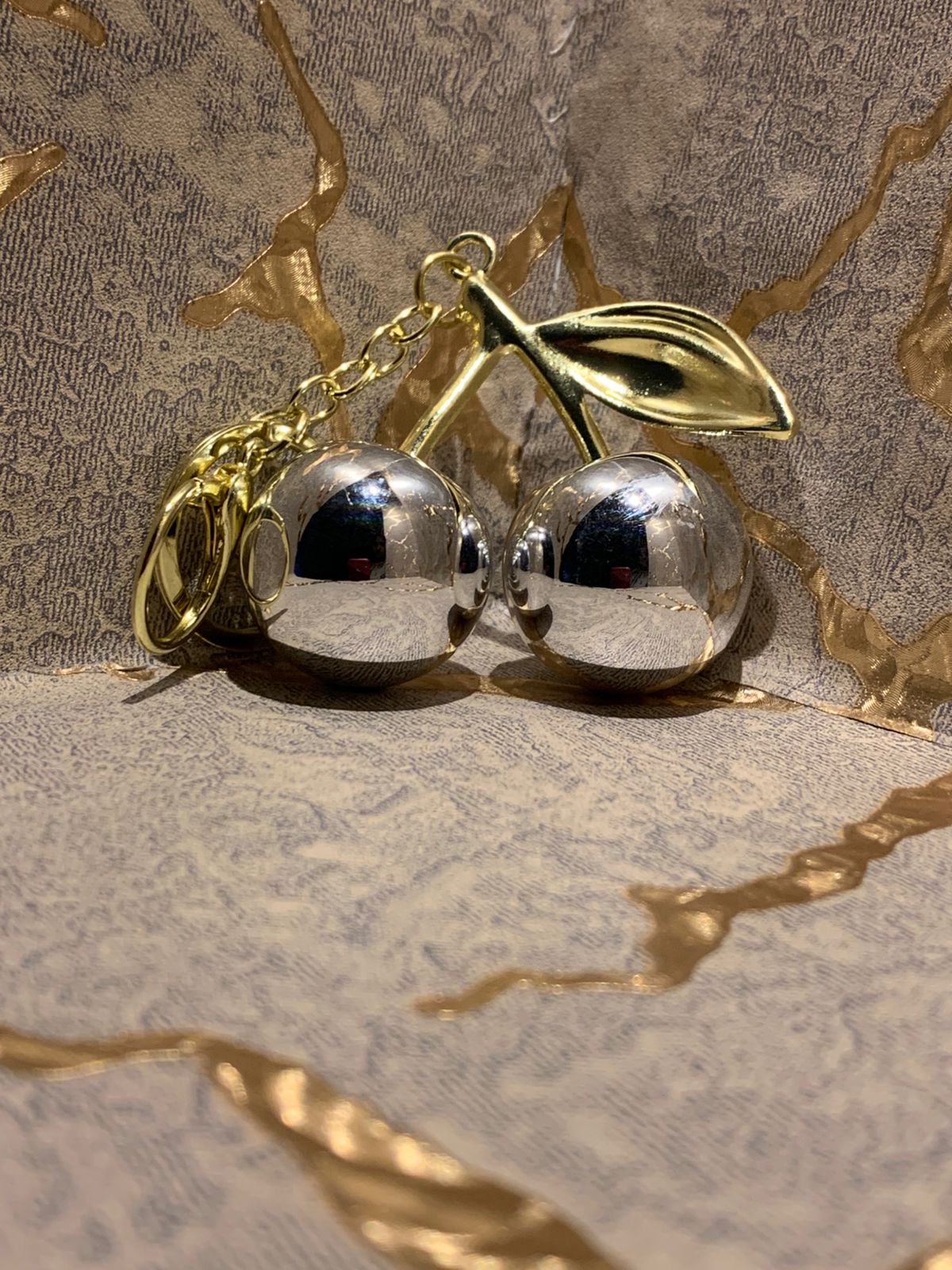 Cherry Key Chain (Golden)