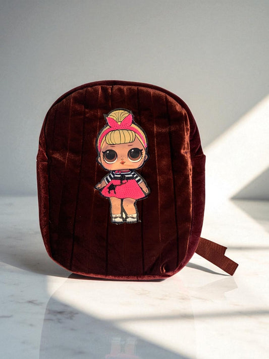 Doll Backpack (Burgundy)