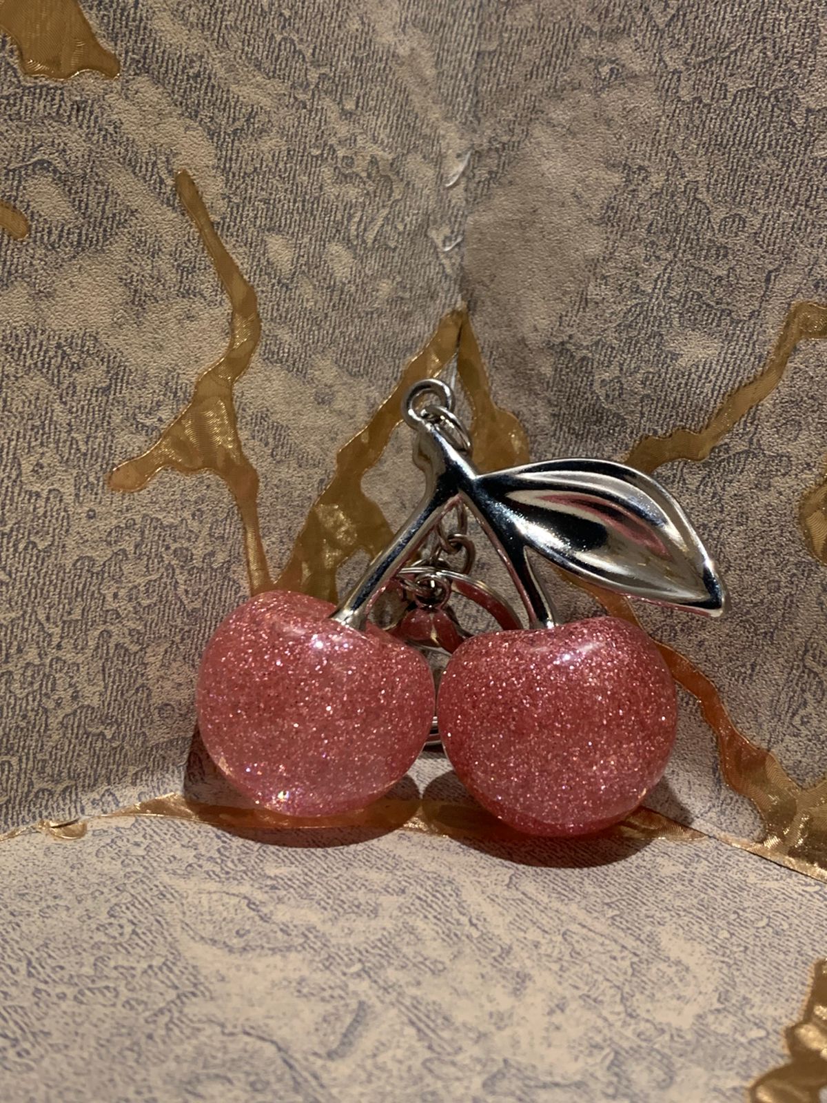 Cherry Key Chain (Silver)