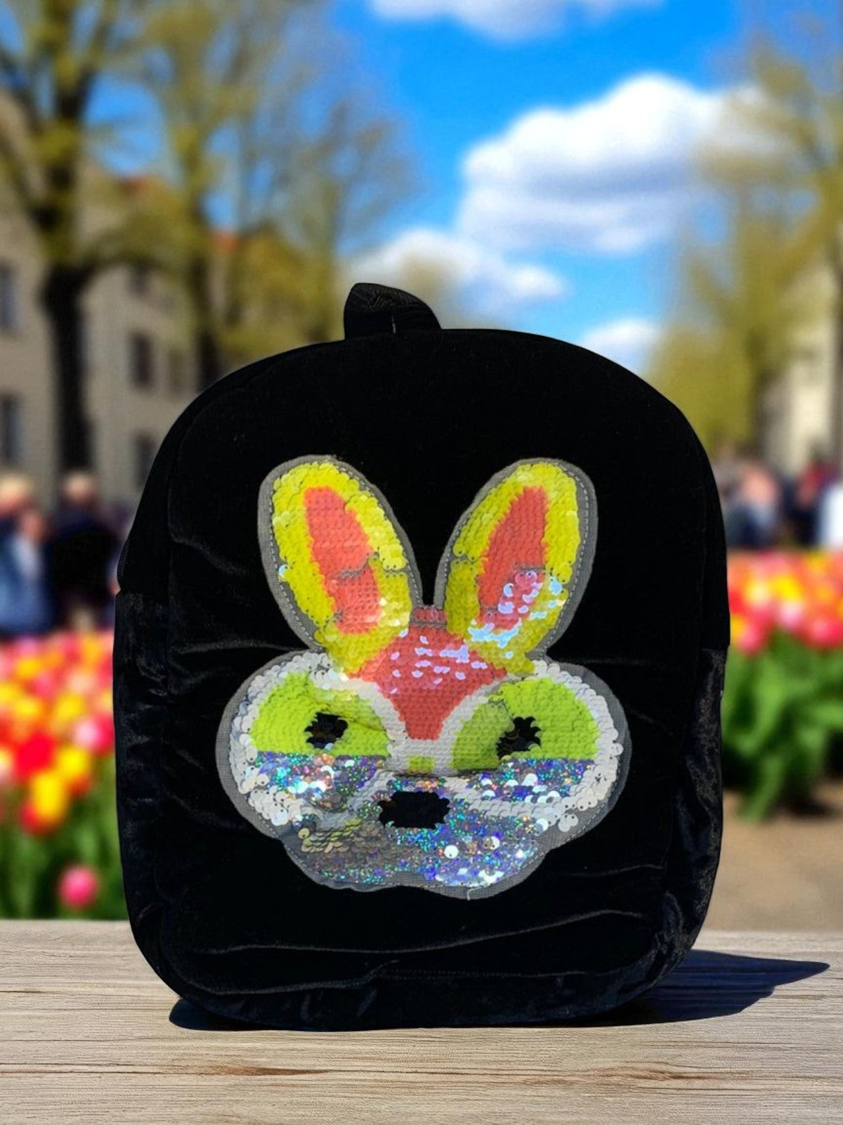 Bunny Backpack (Black)