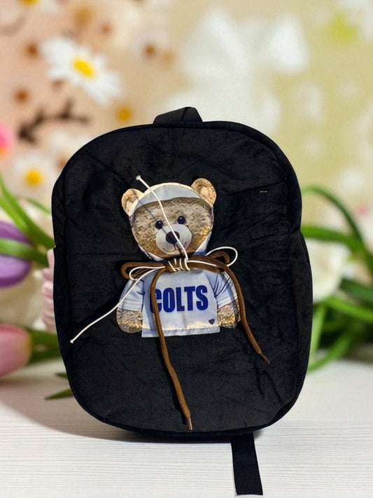 Teddy Bear Backpack (Black)