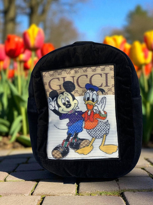 Mickey and Donald Backpack (Black)